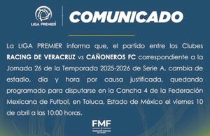 ¡EL CLÁSICO RACING-CAÑONEROS EN LA FMF!