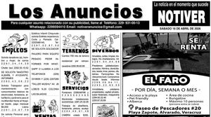...LOS ANUNCIOS, AVISOS Y DEMÁS! - SÁBADO, 18 DE ABRIL 2026