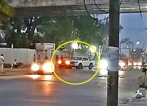 ¡CHOQUECITO ABAJO DEL PUENTE DE YÁÑEZ!