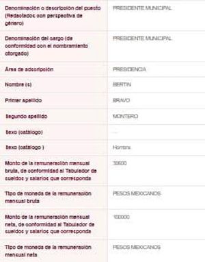 ¡ALCALDE GANA MÁS QUE NAHLE! - *Bertín Bravo de Úrsulo Galván