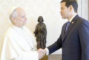 ¡PAPA LEÓN XIV RECIBE A RUBIO!