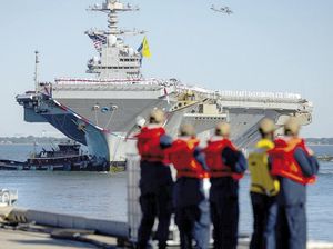 ¡PORTAAVIONES USADO EN CAPTURA DE MADURO REGRESA A EU!