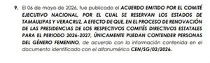 ¡UNA MUJER AL PAN! - RELEVARÁ A FEDERICO