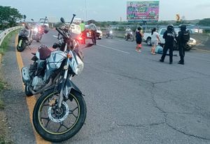 ¡BIKER HERIDO POR DERRAPÓN!