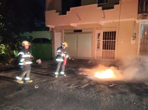 ¡SE CHAMUSCÓ CABLE DE CFE EN EL VISTA MAR!