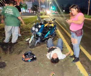¡DEJA MEDIO CACHETE EN LA CARRETERA!