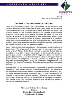 ¡NO MINIMICEN LA VIOLENCIA! - LLAMA IGLESIA CATÓLICA