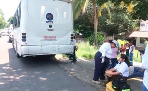 ¡CHOCARON AUTOBUSES DE LA RUTA JAMAPA!