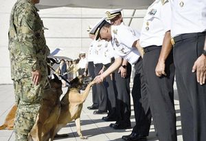 ¡SEMAR JUBILA CON HONORES A LOS BINOMIOS CANINOS NIKO, HUNTER E HIDRA!