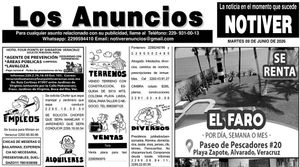 ...LOS ANUNCIOS, AVISOS Y DEMÁS! - MARTES, 9 DE JUNIO 2026