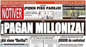 LA PORTADA - MARTES 21 DE JULIO 2026