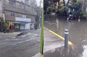 ¡ANEGAN LLUVIAS CALLES DE LA ALCALDÍA TLALPAN!
