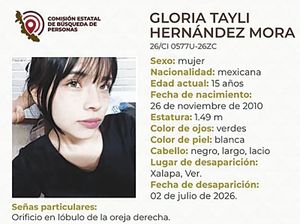 ¡APARECE GLORIA TAYLI! - *Estudiante desaparecida del CBTis 13, familia pide no especular