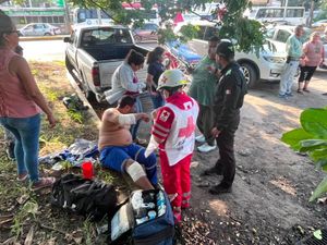 ¡MOTOCICLISTA HERIDO FRENTE A LOS TALLERES DEL ADO!