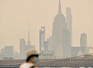 ¡NY EN ALERTA: CUBRE HUMO A CIUDAD PREVIO A FINAL DEL MUNDIAL!
