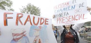 ¡MARCHAN ASPIRANTES POR EXAMEN PRESENCIAL EN LA UNAM!