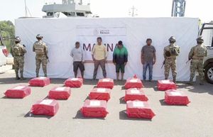¡ASEGURA MARINA 1.2 TONELADAS DE COCAÍNA Y UNA EMBARCACIÓN!