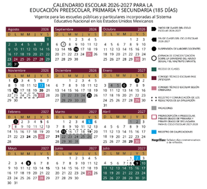 CALENDARIO SEP 2026-2027: ¿CUÁNTOS PUENTES Y MEGA-PUENTES HABRÁ EN EL PRÓXIMO CICLO ESCOLAR?