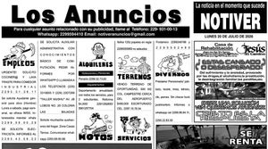 ...LOS ANUNCIOS, AVISOS Y DEMÁS! - LUNES, 20 DE JULIO 2026