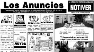 ...LOS ANUNCIOS, AVISOS Y DEMÁS! - JUEVES, 27 DE AGOSTO 2026