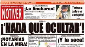 LA PORTADA - MARTES 18 DE AGOSTO 2026