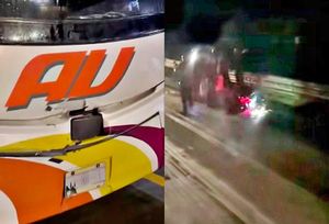 ¡MUERE MOTOCICLISTA ARROLLADO POR UN AU!