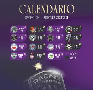 ¡RACING TDP YA TIENE CALENDARIO DE LA TEMPORADA!