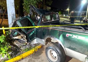 ¡MURIÓ CONDUCTOR AL ESTRELLARSE CONTRA POSTE Y ÁRBOL!