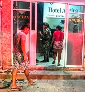 ¡UN LESIONADO EN ASALTO AL HOTEL ANCIRA EN ACAYUCAN!