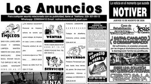 ...LOS ANUNCIOS, AVISOS Y DEMÁS! - JUEVES, 13 DE AGOSTO 2026