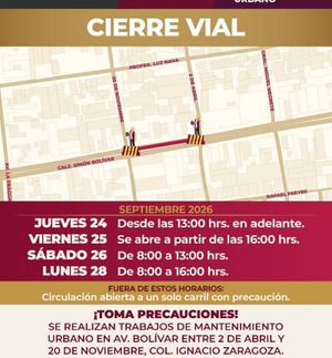 ¡CIERRE VIALES EN SIMÓN BOLÍVAR!