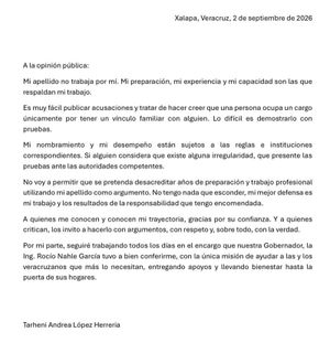 ¡Y MANDA CARTA! - SOBRINA DE AMLO