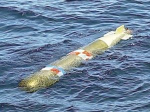 ¡RETACHAN A EU TORPEDO ENCONTRADO POR LOS PESCADORES EN ENSENADA!
