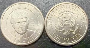 ¡EMITE EU MONEDA DE UN DÓLAR CON LA CARA DE TRUMP!