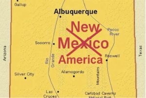 ¡PUBLICA TRUMP MAPA DE NEW MEXICO CON EL NOMBRE DE 'NEW AMERICA'!