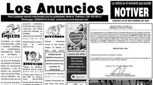 ...LOS ANUNCIOS, AVISOS Y DEMÁS! - SÁBADO, 26 DE SEPTIEMBRE 2026