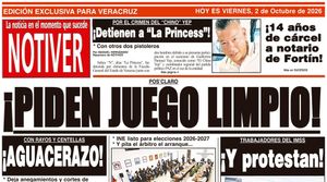 LA PORTADA - VIERNES 2 DE OCTUBRE 2026