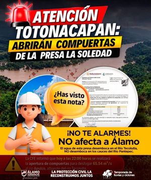 ¡ABREN LA PRESA LA SOLEDAD! - *Apertura controlada de compuertas