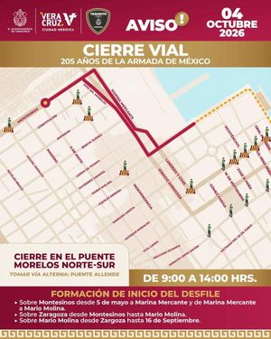 ¡HABRÁ CIERRES VIALES! - *Día de la Armada sábado y domingo