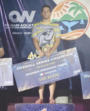¡RAMSÉS MIRANDA ES CAMPEÓN CONTINENTAL DE AGUAS ABIERTAS!