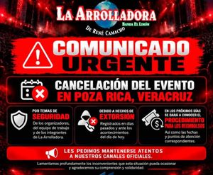 ¡SUSPENDEN EL CONCIERTO! - DE LA ARROLLADORA