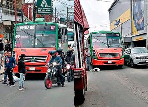 ¡MUERE ABUELITA ARROLLADA POR CAMIÓN DE PASAJEROS!