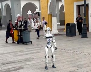 ¡ROBOT EN EL ZÓCALO!