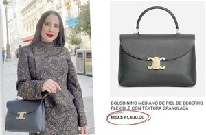 ¡SANDRA CUEVAS PRESUME UNA LUJOSA BOLSA CELINE DE 81 MIL PESOS!