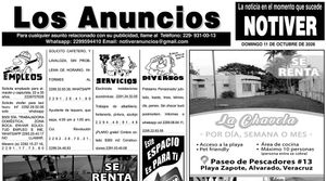 ...LOS ANUNCIOS, AVISOS Y DEMÁS! - DOMINGO, 11 DE OCTUBRE 2026