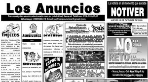 ...LOS ANUNCIOS, AVISOS Y DEMÁS! - JUEVES, 15 DE OCTUBRE 2026