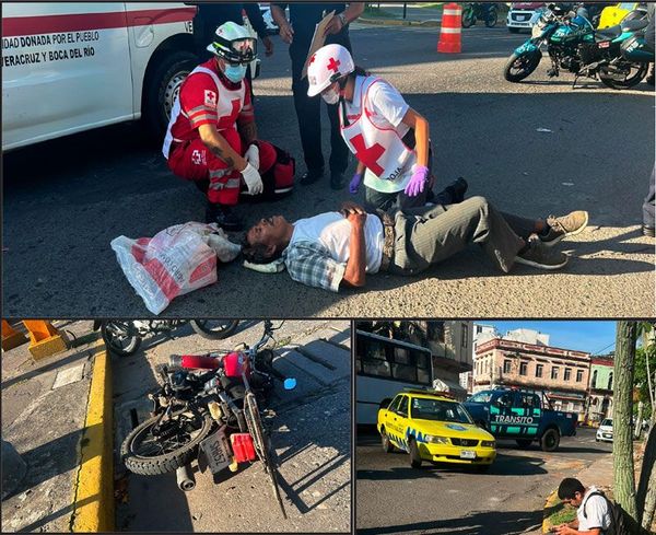 CHOCAN MOTOCICLISTA Y CICLISTA FRENTE AL PARQUE ZAMORA