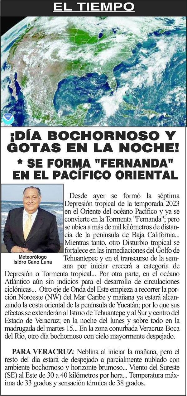 ¡DÍA BOCHORNOSO Y GOTAS EN LA NOCHE!