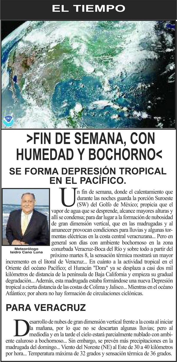 FIN DE SEMANA CON HUMEDAD Y BOCHORNO