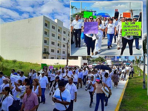 ¡MARCHAN EN JUAN PABLO II! PODER JUDICIAL SALE A LA CALLE...